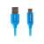 Cablu Lanberg Premium USB-C la USB-A, 1 metru, albastru