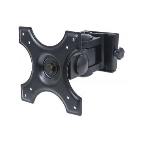 Manhattan LCD monitor wall mount, black, adjustable tilt and rotation