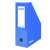 DONAU blue cardboard magazine file, 100mm, for A4 documents