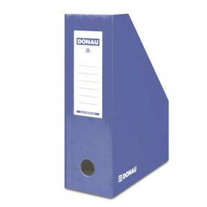 DONAU blue cardboard magazine file, 100mm, for A4 documents - Magazine file
