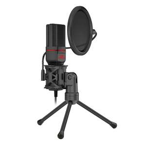 Redragon Seyfert Stream Gaming-Mikrofon mit Popfilter und Stativ - Mikrofone