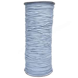 Gumis zsinór, fehér, 1 mm