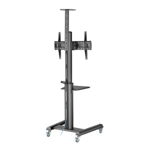 Gembird - Aluminum TV floor stand with caster wheels 37"-70" Black - TVS-70T-02 133844846 - Monitor állvány