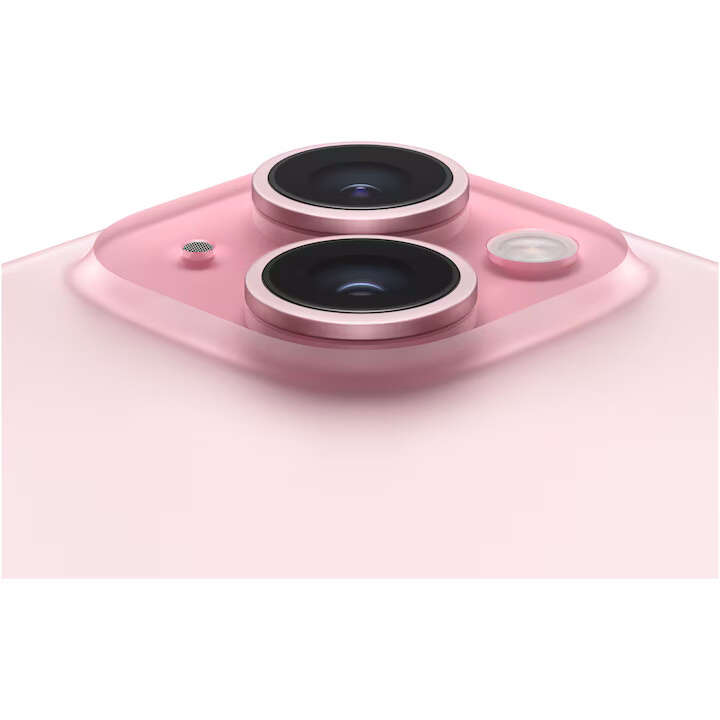Mobiltelefon apple iphone 15, 512 gb, 5g, rózsaszín