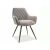 Linea Velvet szürke étkezőszék fekete lábakkal