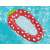 Bestway Sweet Summer Strawberry Lounger, inflatable pool float for kids, red with white dots, in water