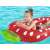 Bestway Sweet Summer Strawberry Lounger, inflatable pool float for kids, red with white dots, in use