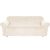 Beige velvet sofa cover for 3-seater sofa