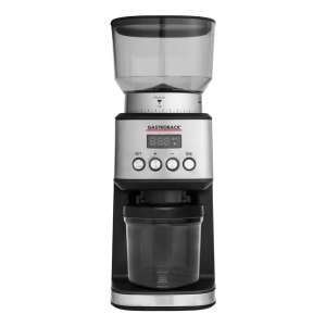Gastroback 42643 Design Coffee Grinder, digital coffee grinder with bean hopper, timer, and grind settings - Gastroback