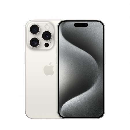 Apple iphone 15 pro 256gb white titanium (mtv43sx/a)