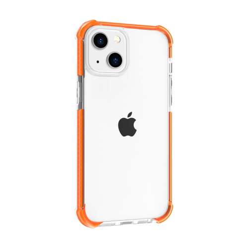 iPhone 15 Plus narancs ütésálló szilikon hátlap - Telefon