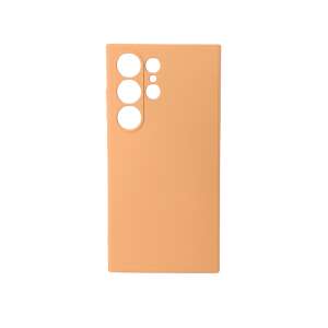 Narancssárga szilikon tok Samsung Galaxy S24 Ultra telefonhoz - Cellect
