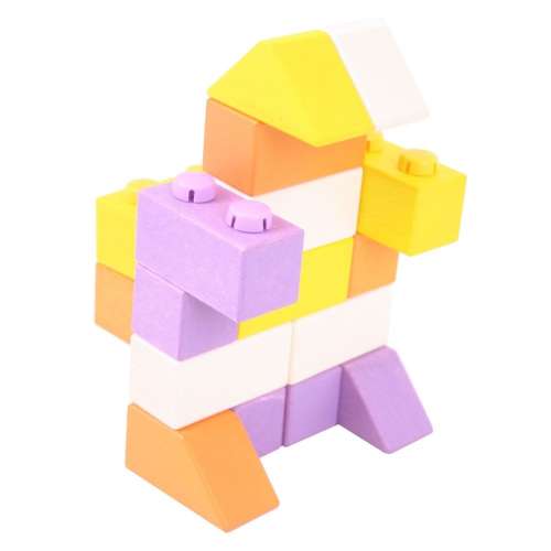 Bigjigs összepattintós kocka - élénk színek - kezdő csomag 30211313