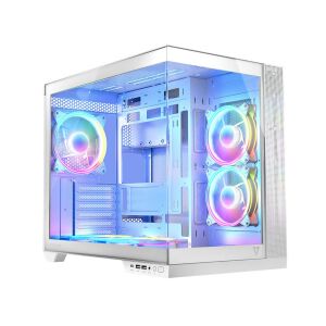 Modecom Volcano Panorama Fehér Számítógépház ARGB Ventilátorokkal - Modecom