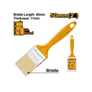 INGCO 2 hüvelykes festőecset sárga nyéllel, olajbázisú sörtékkel - Festőecset