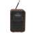 Denver DAB-48GREY digital radio with wooden casing, front view