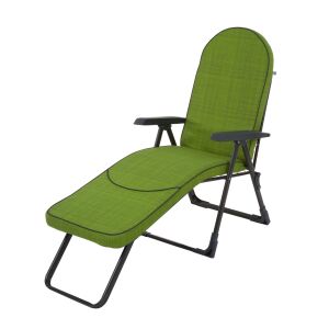 Modena zöld összecsukható nyugágy állítható háttámlával - Napozóágy & Nyugágy