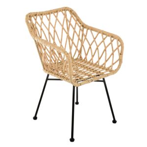 Desire Kertfotel bézs technorattan kerti szék izolált - Patio