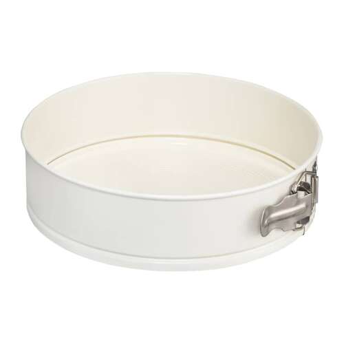 Ambition Crema 24 cm-es kapcsos tortaforma, tapadásmentes, fehér, levehető aljjal