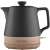 Concept RK0062 1200W electric kettle with ceramic and wood design, black and wood color