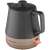 Concept RK0062 1200W electric kettle with ceramic and wood design, black and wood color