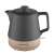 Concept RK0062 1200W electric kettle with ceramic and wood design, black and wood color
