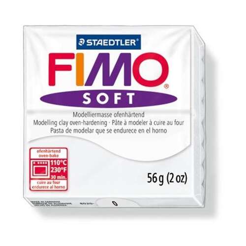 Staedtler Fimo Soft White Polymer Clay, 56g