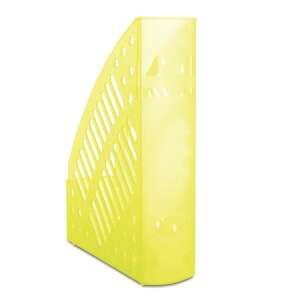 DONAU transparent yellow plastic magazine file, A4 size, 70mm - Magazine file