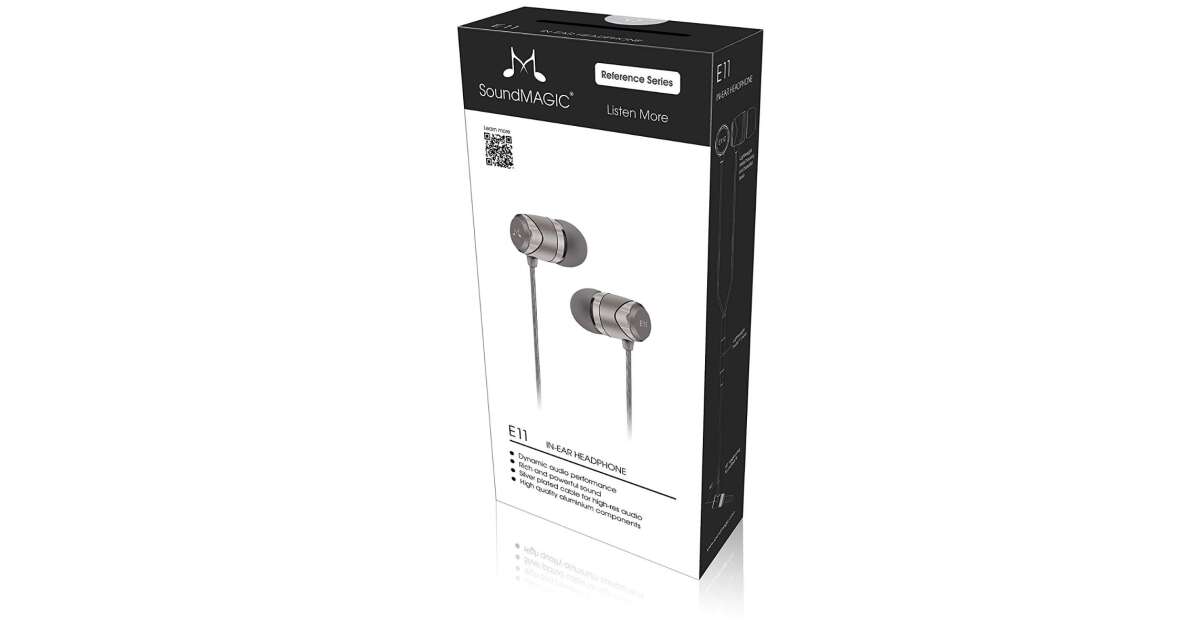 SoundMagic E10C Jack silver-black microphone earphones