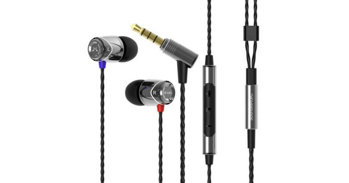SoundMagic E10C Jack silver-black microphone earphones