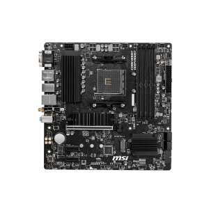 MSI B550M PRO-VDH WIFI ATX Motherboard, schwarz, Draufsicht - Grundplatten
