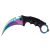 Regenbogenfarbenes Karambit-Messer