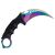 Nôž Karambit s dúhovým povrchom