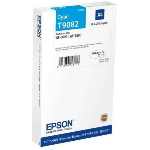 Epson T9082 kék XL tintapatron WF-6090, WF-6590 nyomtatókhoz