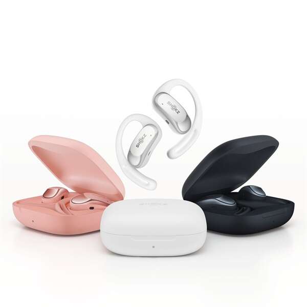 Shokz openfit air. true wireless bluetooth rószaszín sport fülhallgató