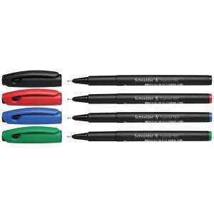 Schneider Topliner 967 fine liner pens, 4 pack, black, red, blue, green - Schneider Fineliner & technical pen