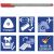 Staedtler "Triplus Flamingo" 0,3 mm, zestaw 6 flamastrów z igłą w kształcie flaminga 57443601