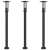 vidaXL 3 db fekete rozsdamentes acél kültéri állólámpa 100 cm, 3 db fekete kültéri állólámpa szett, 100 cm magas, rozsdamentes acél, modern design