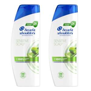 Head & Shoulders Sensitive Scalp Anti-Dandruff Shampoo, 2 pack, 400ml bottles, clinically proven to be 100% dandruff free - Shampoo
