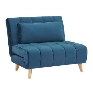Billy Kinyitható Fotel - Kék Bársony - Ágyfunkció