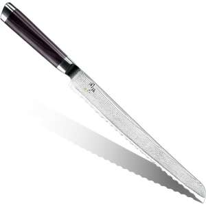 Kai Seki Magoroku Damascus Japanese Bread Knife 24 cm
