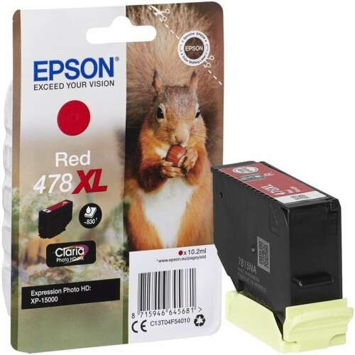 Epson T04F5 Tintapatron Red 10,2ml No.478XL, C13T04F54010 58110421