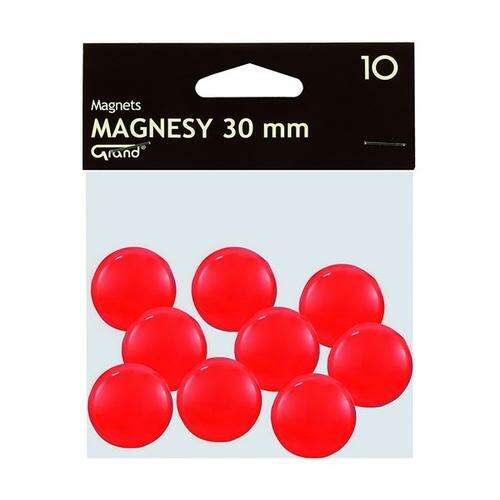 10 db Grand 30mm piros mágnes - Táblamágnes