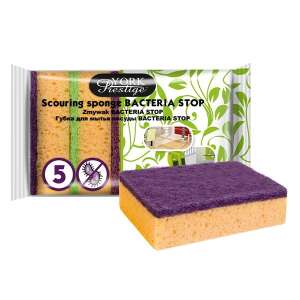 Antibakteriálna hubka na drhnutie 5ks - YORK BACTERIA STOP 110591337 - Umývanie riadu