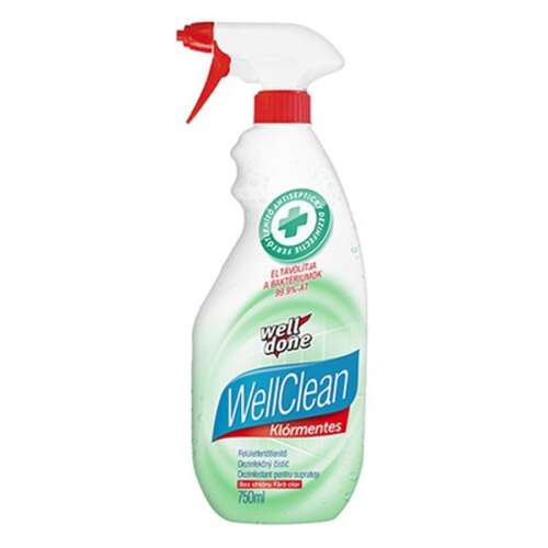 Fertőtlenítőszer WELL DONE Well Clean klórmentes szórófejes 750 ml 110591408