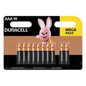 Duracell AAA elemek, 10-es csomag, mega csomag - Duracell