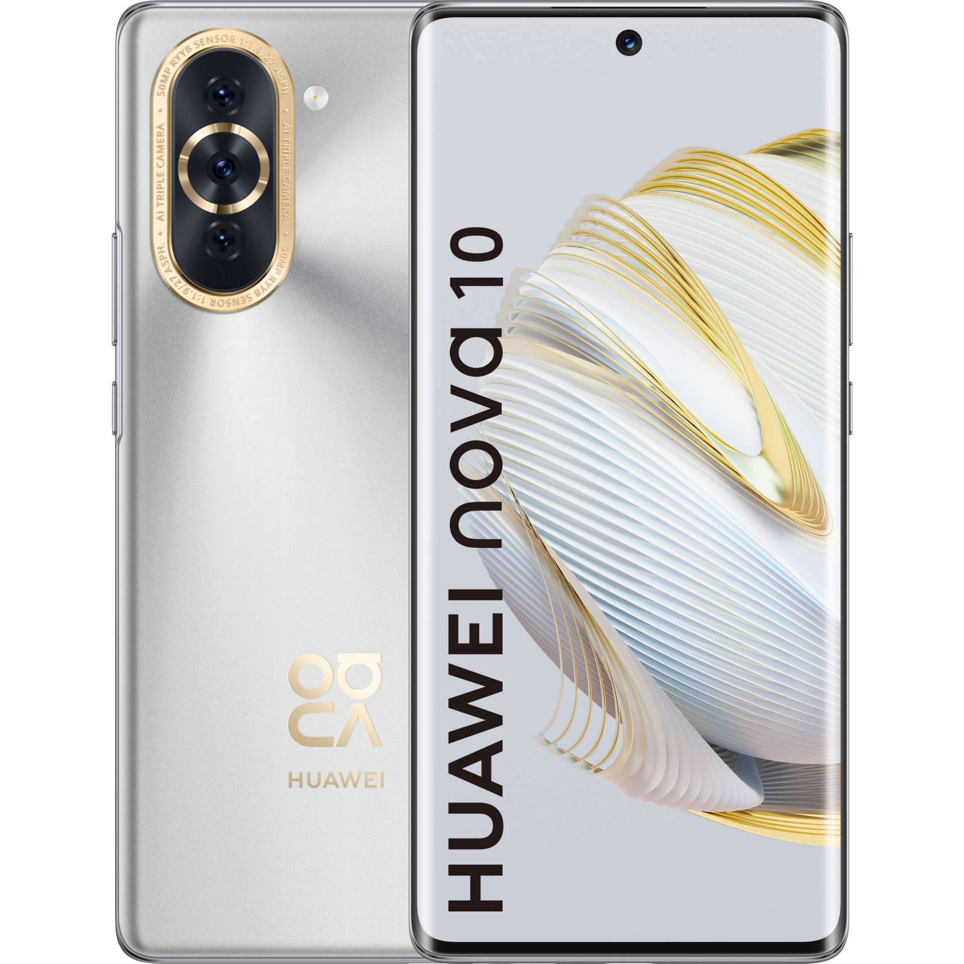 Huawei nova 10 8/128gb dual sim okostelefon - ezüst (bontott) (51...