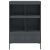 Fém Magasszekrény - Ipari Stílus - Antracit - 68x39x101,5 cm 102027128