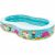 Paradise Lagoon Inflatable Family Pool, 262x160x46 cm, oval shape with underwater themed cartoon print