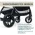 Chicco GLEE stroller shock-absorbing wheels detail